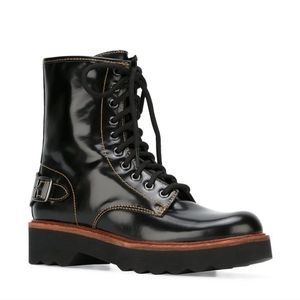 Coach Moto Hiker Combat Boots